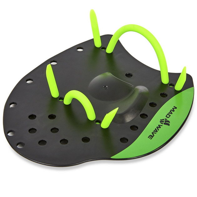 Лопатки для плавання гребінні Mad Swim 074002 розмір M Black-Green ...