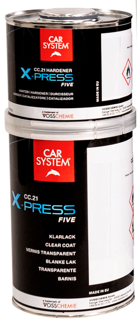 Лак акриловый Car System 2К VOC СС.21 X-press FIVE, 1 л + 500 мл ...