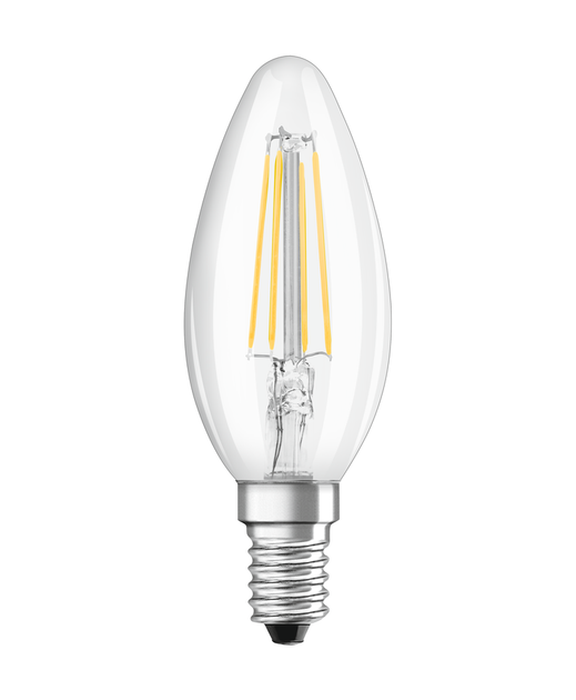 Лампа LED філаментна 4.2W 220V 470lm 2700K E14 35x100mm DIM свічка [4099854065590] LED CL LEDVANCE - зображення 2