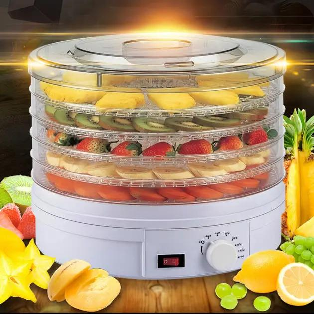 Электрическая сушилка Royals Berg RB 9S9 с 5 секциями и терморегулятором для сушки овощей фруктов грибов ягод трав, 800W - изображение 2