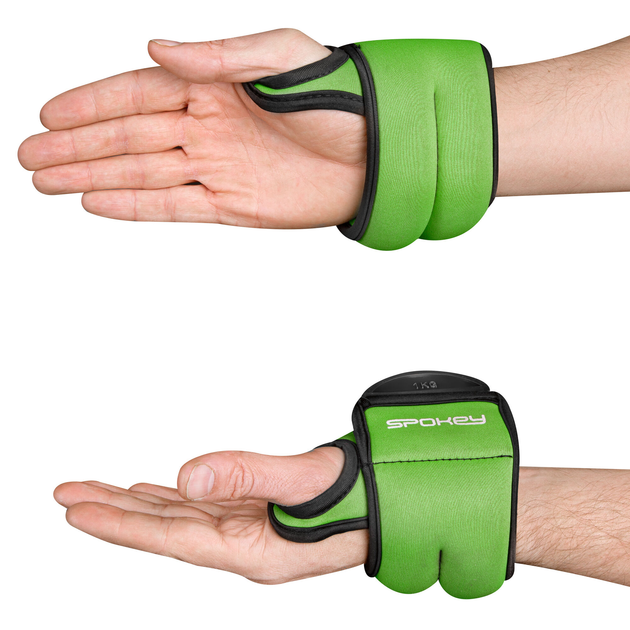 Обтяжувачі для рук Spokey Com Form IV 2 x 1 kg Green (920911) - зображення 5