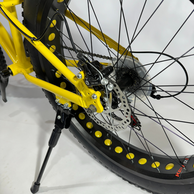 Велосипед Fatbike Hammer-JUPITER 24" Алюминиевая рама 17", желтый - изображение 2