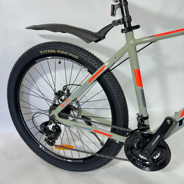 Велосипед Titan 24" Arena 2025 Рама-12" grey-orange - Фото 3 Велосипед Titan 24" Arena 2025 Рама-12" grey-orange - изображение 3