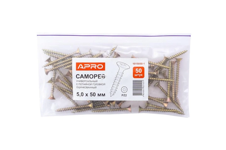 Саморез универсальный Apro - 5,0 x 50 мм (50 шт.) - изображение 2