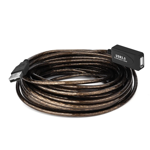 Кабель подовжувач активний 30 м USB 2.0 A male to female для пк сканера принтера - зображення 3