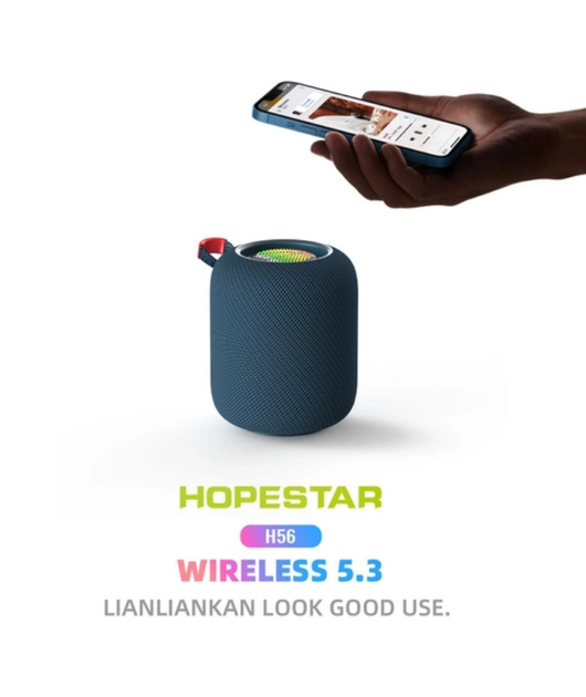 Портативная Bluetooth колонка HOPESTAR H56 Синяя - изображение 2