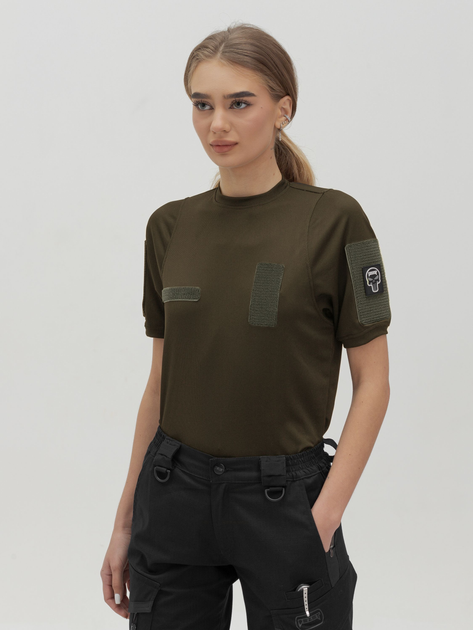 Тактична футболка жіноча BEZET 10342 L Хакі (ROZ6501032299) - зображення 1