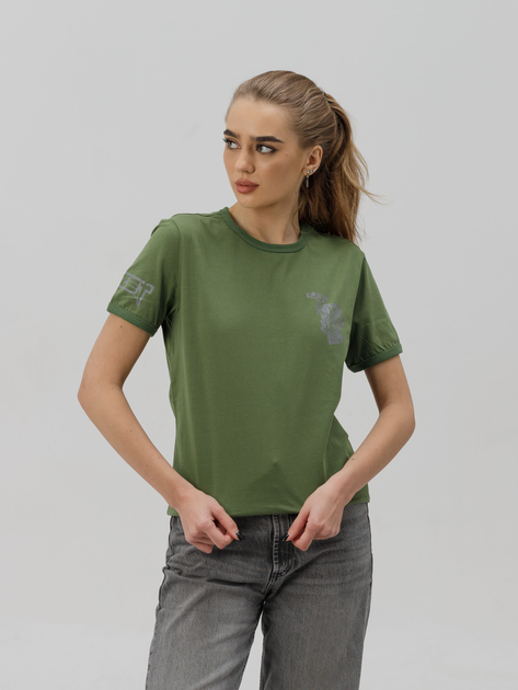 Тактична футболка жіноча BEZET Commando 10111 2XL Хакі (ROZ6501032316) - зображення 1