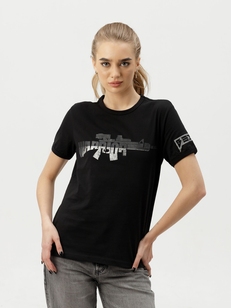 Тактическая футболка женская BEZET Warrior 10131 2XL Черная (ROZ6501032346) - изображение 1