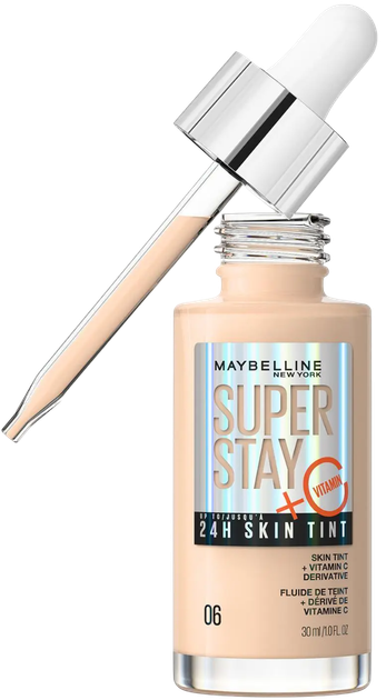 Тональний крем Maybelline New York Super Stay 24H Skin Tint освітлюючий з вітаміном С 06 30 мл (3600531672355) - зображення 1