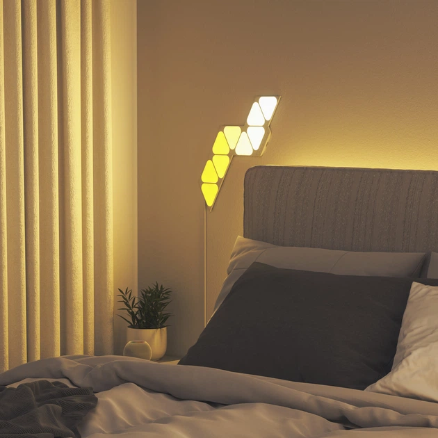 Розумна система освітлення Nanoleaf Shapes Mini Triangles Starter Kit Apple Homekit - 9 шт. - зображення 6