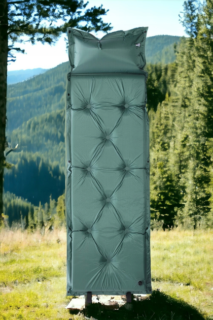 Mata samopompująca SportVida SV-LN0002 180 x 60 cm Green (5903949201802) - obraz 10