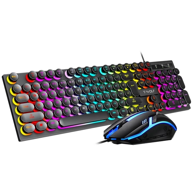 Игровой комплект, клавиатура игровая + игровая мишь T-Wolf TF270 2 в 1 Проводной с RGB подсветкой - изображение 10