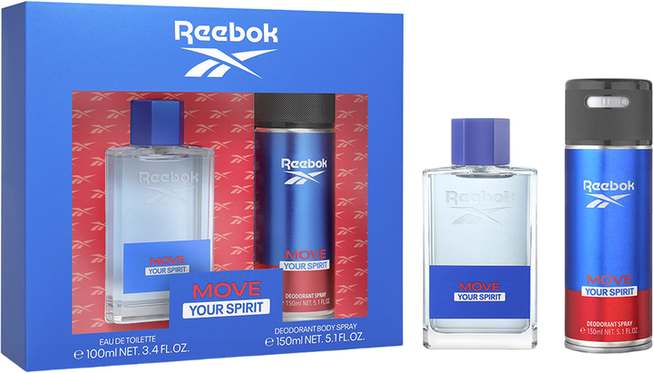 Zestaw męski Reebok Move your spirit Woda toaletowa 100 ml + Dezodorant 150 ml (8436581946260) - obraz 2