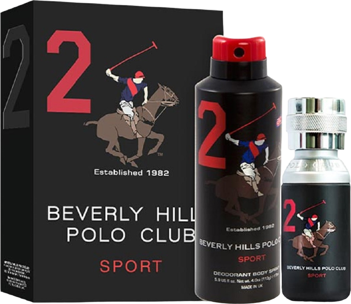 Zestaw męski Beverly Hills Polo Club Sport Two Woda toaletowa 100 ml + Dezodorant 175 ml (6291107166568) - obraz 1