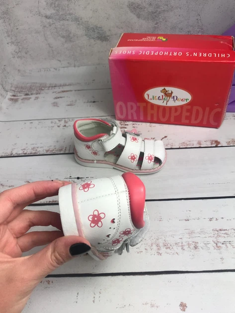 Босоніжки сандалі для дівчаток Little Deer 23р - 14.5 см Білий (2048) - изображение 4