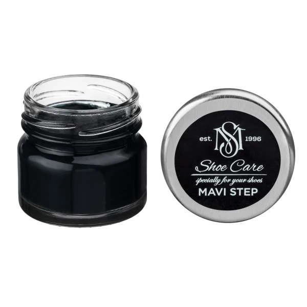 Крем-краска с воском для обуви и изделий из гладкой кожи MAVI STEP Creme de Beaute 118 Черный 25 мл (C01/118/025) - Фото 1 Крем-краска с воском для обуви и изделий из гладкой кожи MAVI STEP Creme de Beaute 118 Черный 25 мл (C01/118/025) - изображение 1