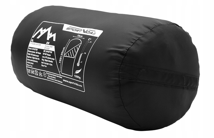 Śpiwór SportVida SV-CC0064 Right Black-Red (5903133419778) - obraz 7