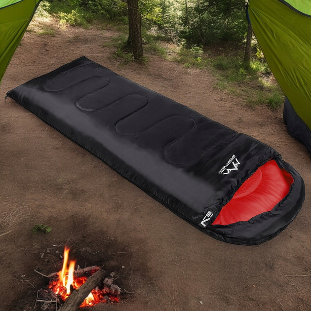 Śpiwór SportVida SV-CC0064 Right Black-Red (5903133419778) - obraz 8