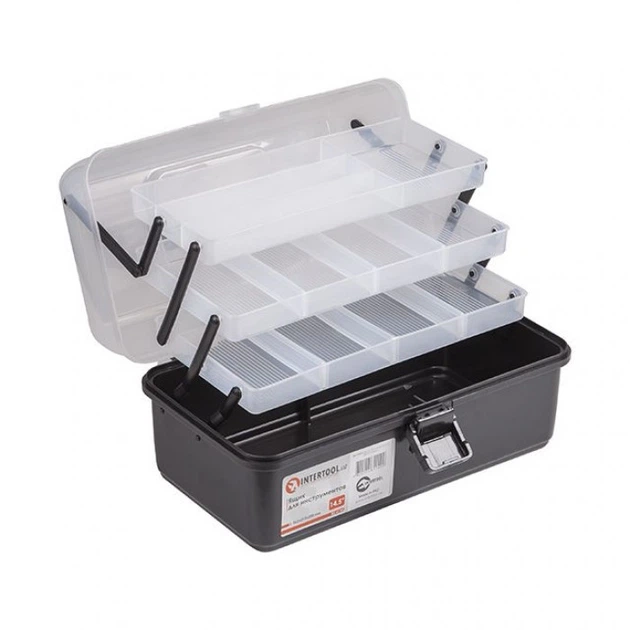 Ящик для инструментов, 14,5" 365x215x200 мм INTERTOOL BX-6114 - изображение 2