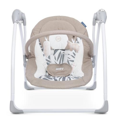 Дитячий шезлонг-гойдалка El Camino ME 1047L AIRY Beige Leaves - зображення 2