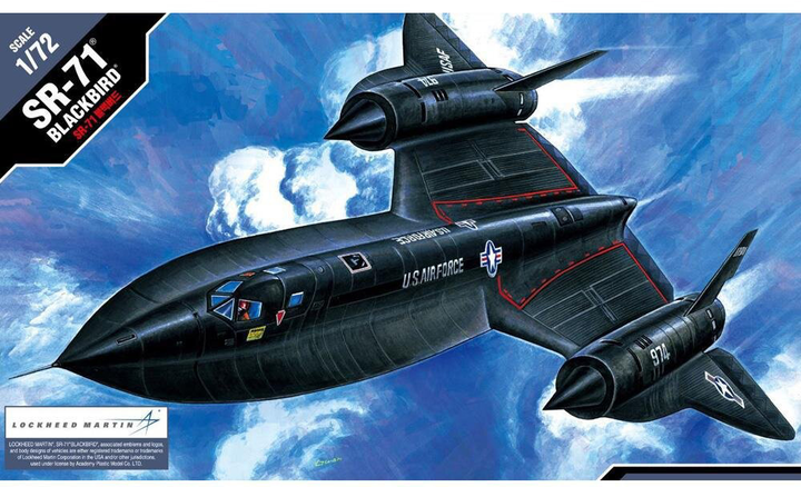 Model do składania Academy SR-71 Blackbird skala 1:72 (0603550016271) - obraz 1