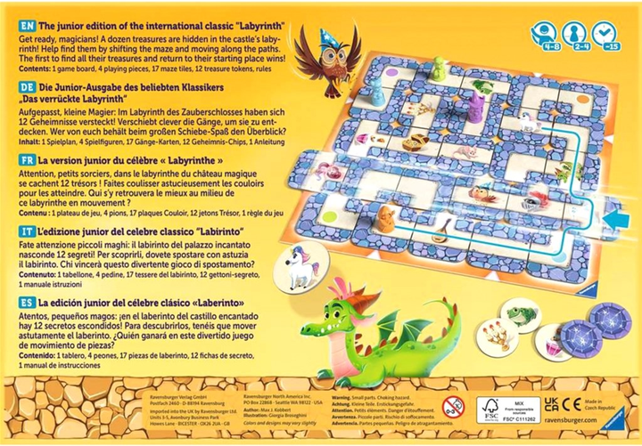 Gra planszowa Ravensburger Junior Labyrinth (4005556208470) - obraz 6
