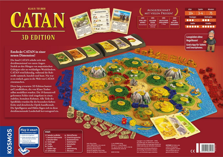 Настільна гра Kosmos Catan 3D Edition (4002051682262) - зображення 4