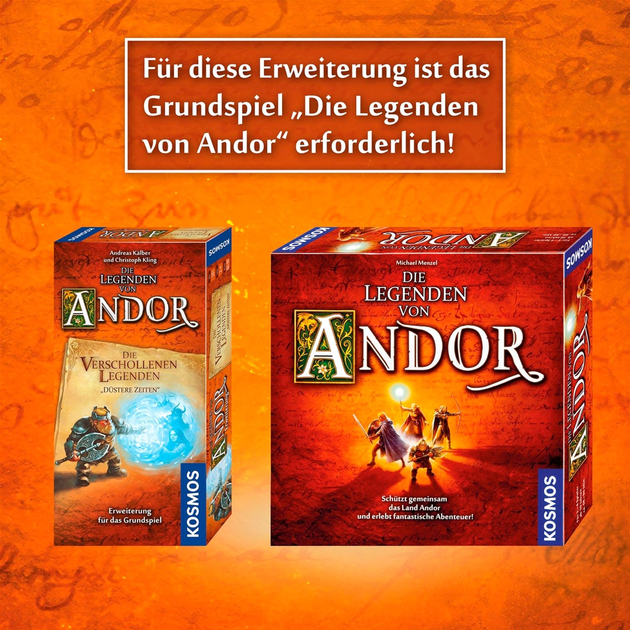 Dodatek do gry planszowej Kosmos The Legends of Andor: The Lost Legends Dark Times (4002051680480) - obraz 4