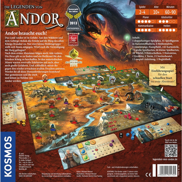 Настільна гра Kosmos The Legends of Andor (4002051691745) - зображення 3