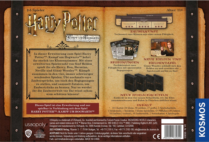 Додаток до настільної гри Kosmos Harry Potter: Hogwarts Battle The Charms and Potions Expansion (4002051680800) - зображення 2