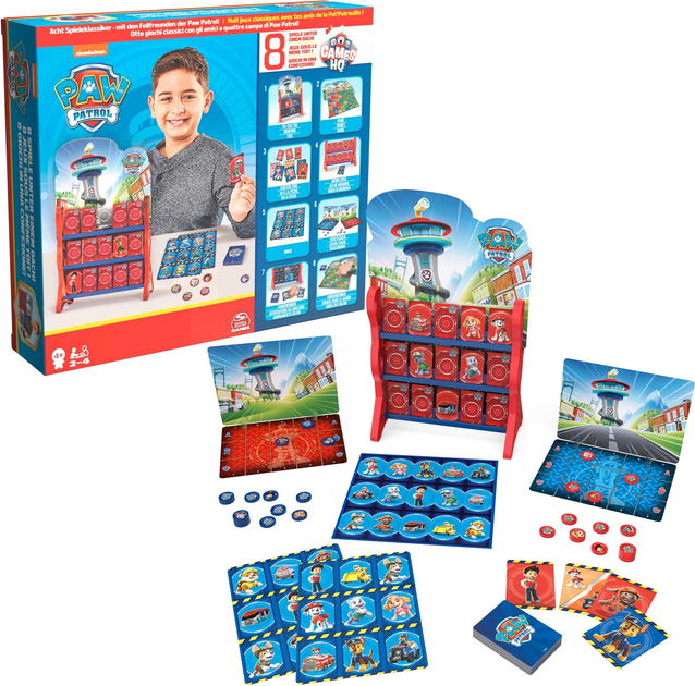 Zestaw gier planszowych Spin Master Games Paw Patrol Games HQ (0778988494851) - obraz 2