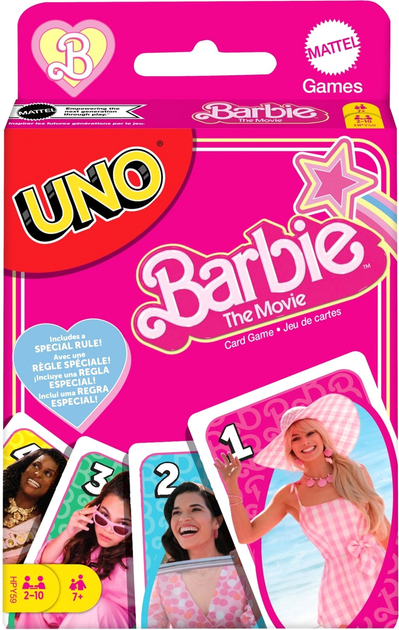 Gra planszowa Mattel UNO Barbie The Movie (0194735170845) - obraz 1