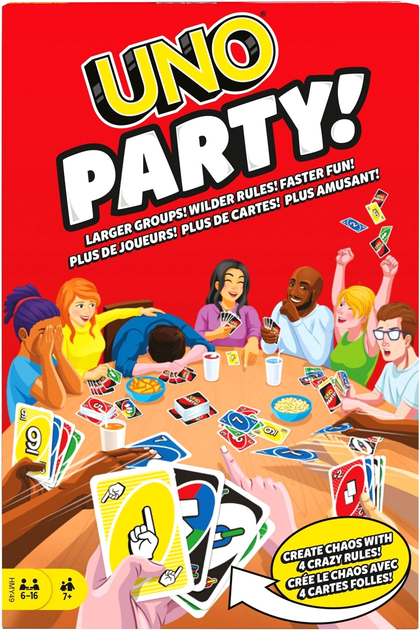 Gra planszowa Mattel UNO Party Family (0194735135769) - obraz 1