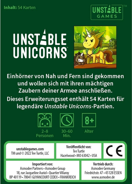 Dodatek do gry planszowej Asmodee Unstable Unicorns: Legendary Unicorns (3558380109785) - obraz 4