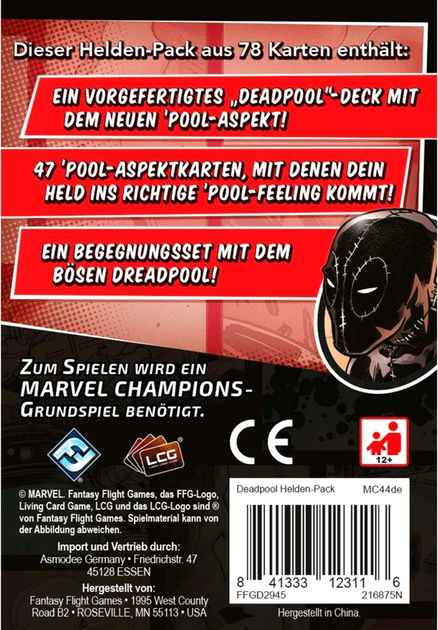Dodatek do gry planszowej Asmodee Marvel Champions: Deadpool (0841333123116) - obraz 2
