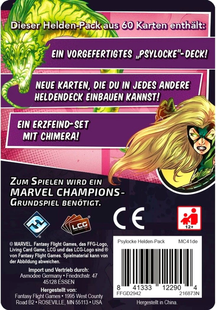 Dodatek do gry planszowej Asmodee Marvel Champions: Psylocke (0841333122904) - obraz 2