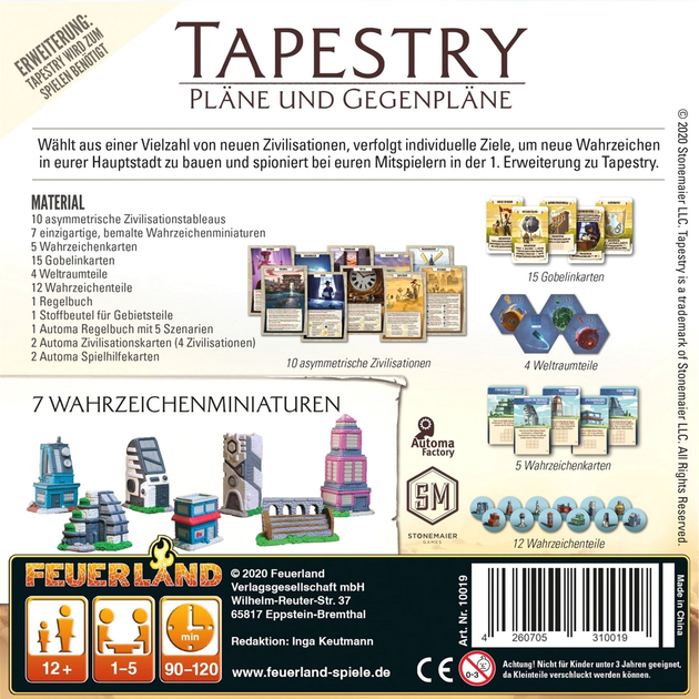 Dodatek do gry planszowej Pegasus Tapestry: Plans and Counterplans (4260705310019) - obraz 3
