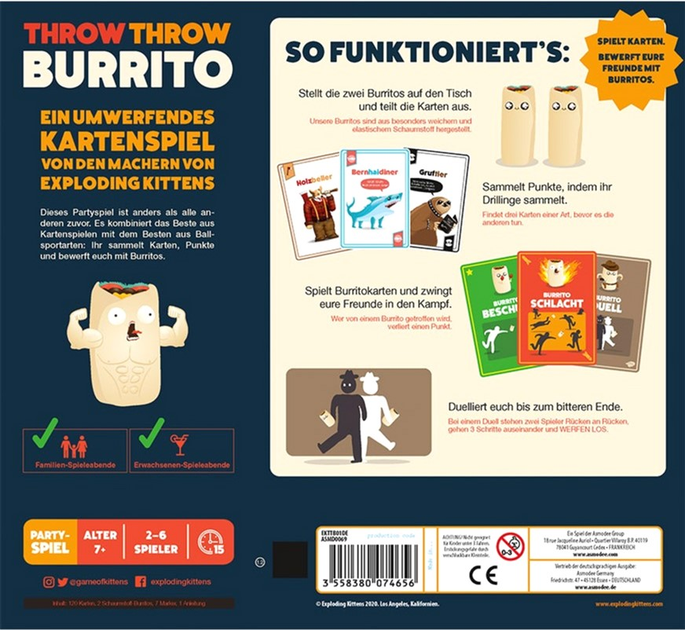 Настільна гра Asmodee Throw Throw Burrito (0810083040202) - зображення 4