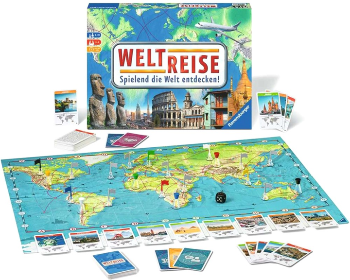 Gra planszowa Ravensburger World Tour (4005556268887) - obraz 2