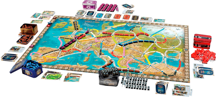Настільна гра Asmodee Ticket to Ride Europe 15 Years Edition (0824968203330) - зображення 4