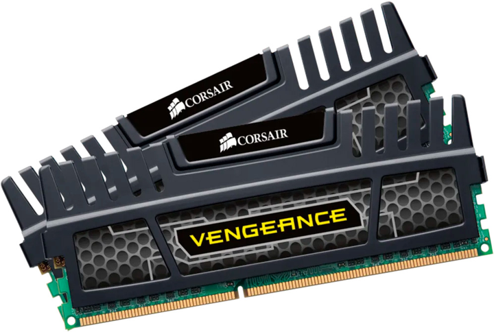 Оперативна пам'ять Corsair DDR3-1600 16384MB PC3-12800 (Kit of 2x8192) Vengeance Black (CMZ16GX3M2A1600C9) - зображення 2