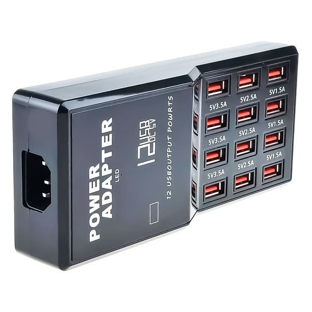 Сетевое зарядное устройство Addap WLX-858, сзу на 12 USB портов, 60W - изображение 4