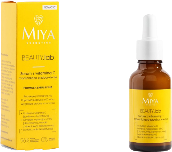 Serum Miya Cosmetics Beauty Lab z witaminą C rozjaśniające przebarwienia 30 ml (5904804151355) - obraz 2