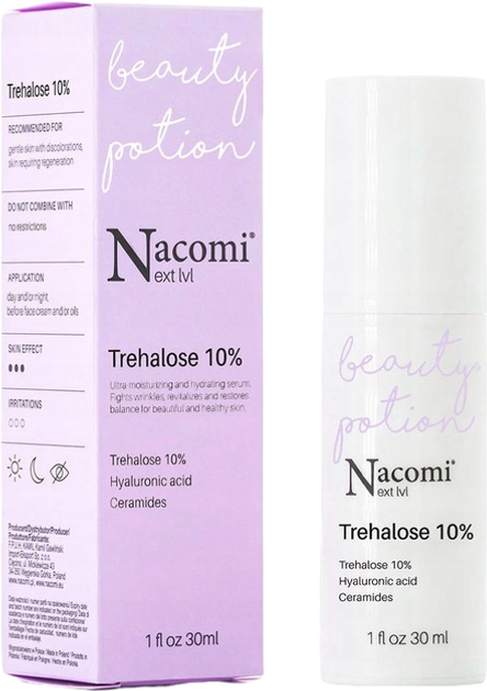 Serum do twarzy Nacomi Next Level trehalose 10 % nawilżające 30 ml (5902539714333) - obraz 1