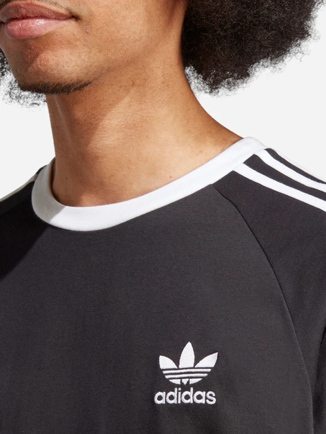 T-shirt męski bawełniany adidas Adicolor Classics 3-Stripes IA4845 M Czarny (4066745581958) - obraz 4