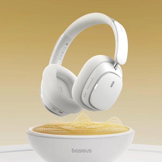 Накладные беспроводные наушники Baseus Bowie H1 Pro Noise-Cancellation (A00050601) Moon White - изображение 2
