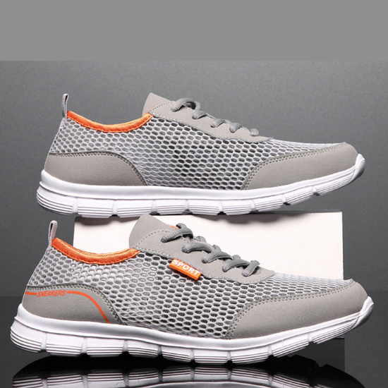Спортивные кроссовки Сеточка Mesh 39 серый - Фото 2 Спортивные кроссовки Сеточка Mesh 39 серый - изображение 2