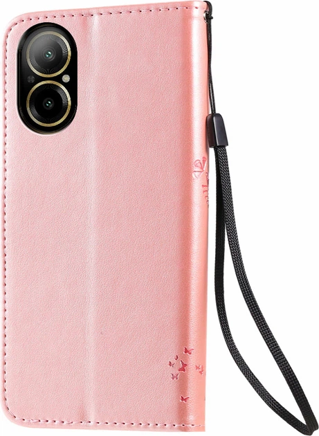 Чохол книжка Realme C67 (чохол кіт та дерево) Rose Gold (35770-27) - Фото 2 Чохол книжка Realme C67 (чохол кіт та дерево) Rose Gold (35770-27) - зображення 2