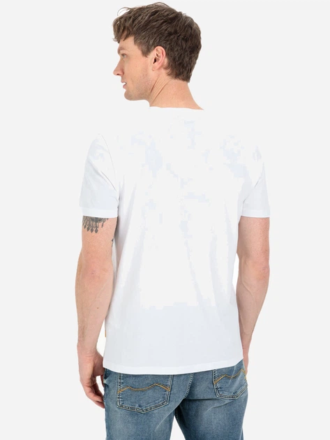 Футболка бавовняна довга чоловіча Camel Active 409641-9T81-01 3XL Біла (4064478740215) - Фото 2 Футболка бавовняна довга чоловіча Camel Active 409641-9T81-01 3XL Біла (4064478740215) - зображення 2